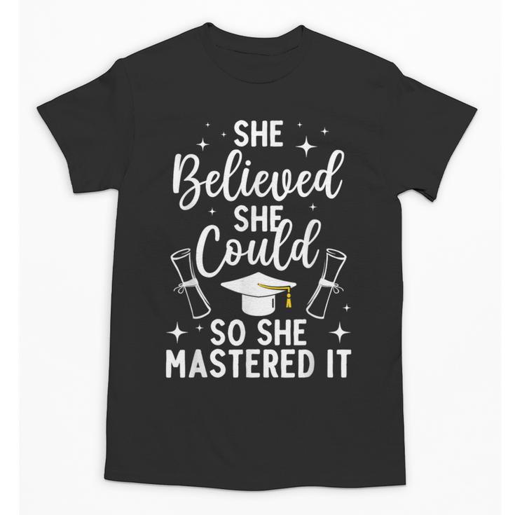 Masters Degree Graduation Art For Women Girl Masters Degree Unisex T-Shirt