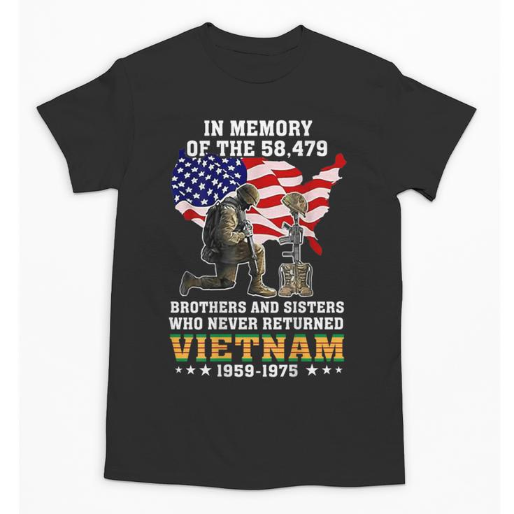 In Memory Of The 58479 Brothers & Sisters On Back Unisex T-Shirt