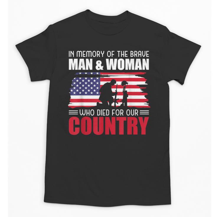 In Memory Of The Brave Man & Woman Memorial Day Unisex T-Shirt