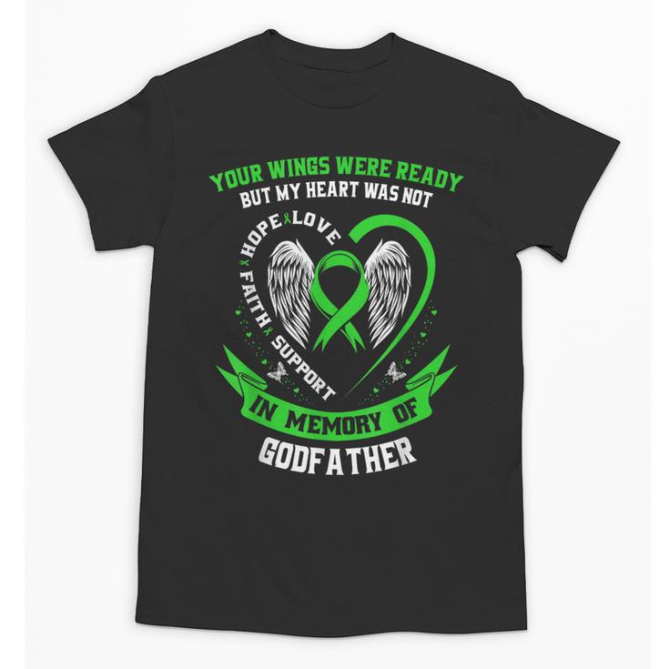In Memory Of Godfather Non Hodgkins Lymphoma Awareness Unisex T-Shirt In Memory Of Godfather Non Hodgkins Lymphoma Awareness Unisex T-Shirt