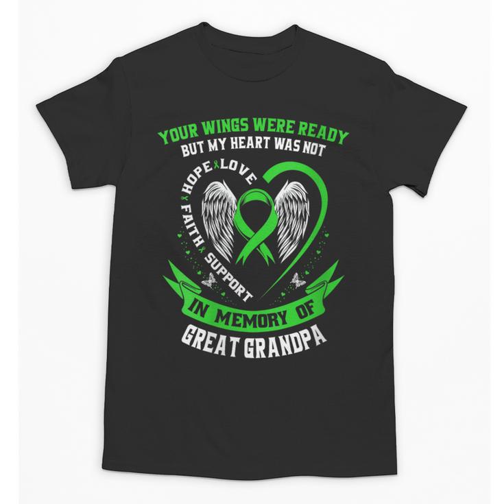 In Memory Of Great Grandpa Non Hodgkins Lymphoma Awareness Unisex T-Shirt