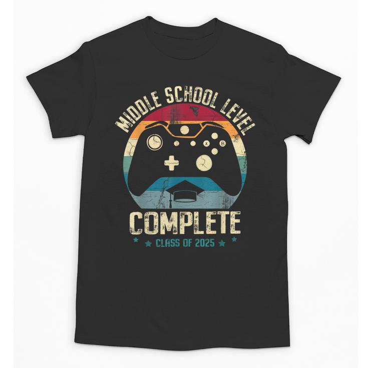 Middle School Level Complete Gamer Class Of 2025 Graduation Unisex T-Shirt