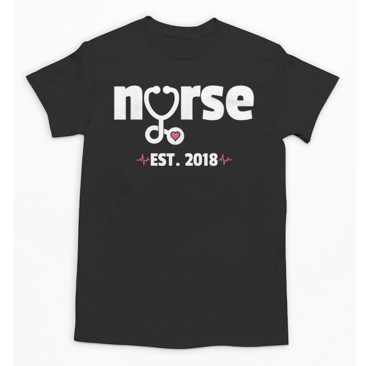 New Nurse Est 2018 Nursing School Graduation Unisex T-Shirt