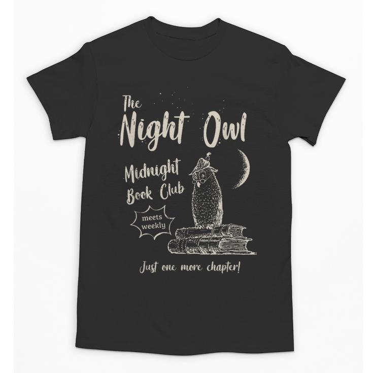Night Owl Book Club Bookish Book Lover Tee Unisex T-Shirt