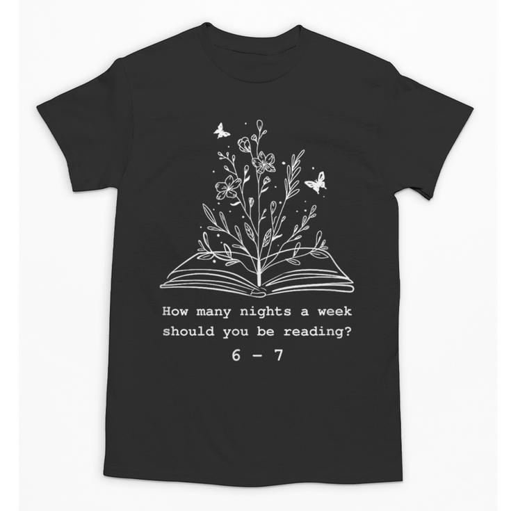 How Many Nights a Week Should You Be Reading 67 Meme Book Unisex T-Shirt