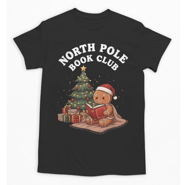 North Pole Book Club Gingerbread Christmas Reading Unisex T-Shirt