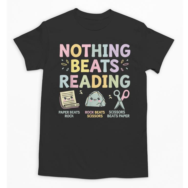 Nothing Beats Reading Book Librarian Across America Kids Unisex T-Shirt