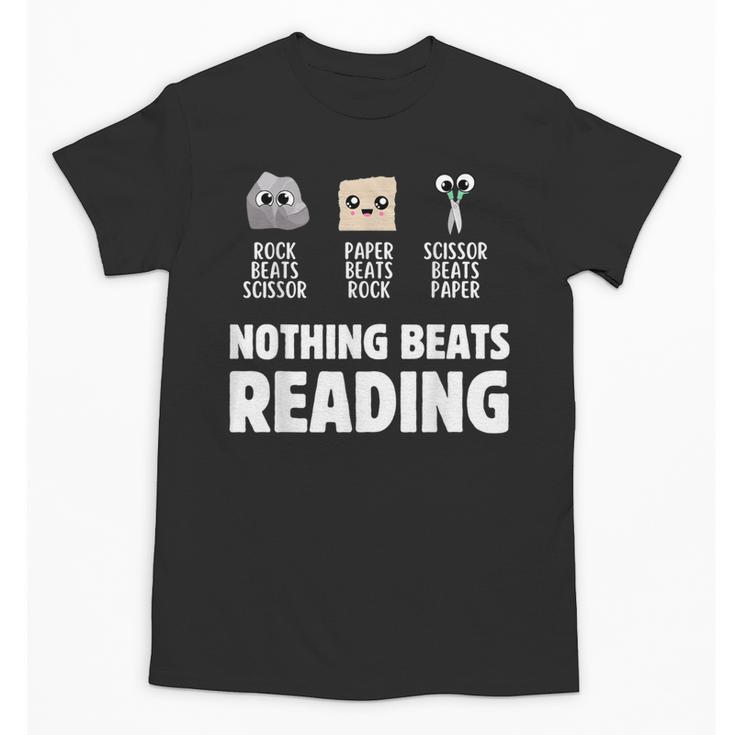 Nothing Beats Reading Librarian Book Bookworm Unisex T-Shirt