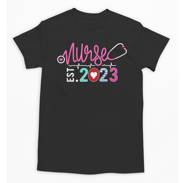 Nurse Graduation RN Nursing School Nurse Established 2023 Unisex T-Shirt