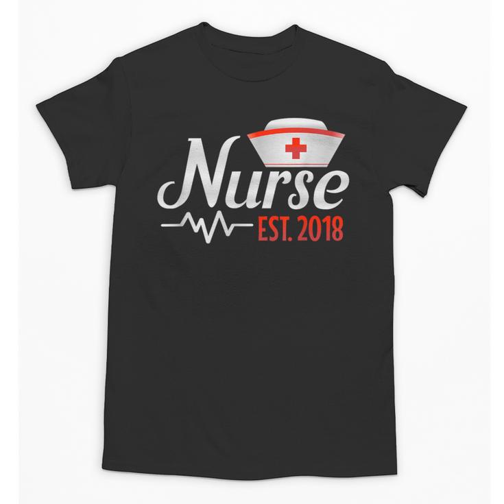 Nurse Nursing School Graduation Est 2018 Shirt Unisex T-Shirt