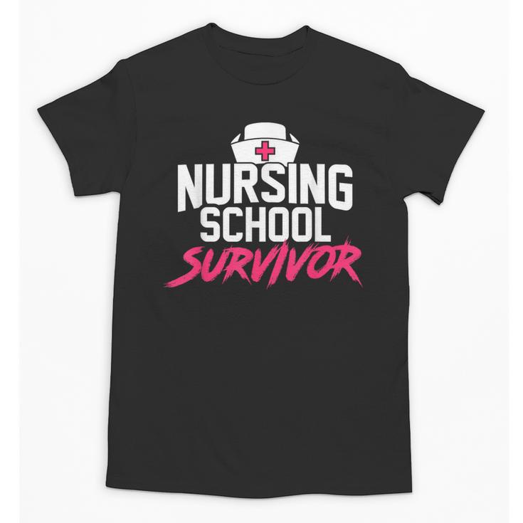 Nursing School Survivor Shirt Graduation Party Tee Unisex T-Shirt