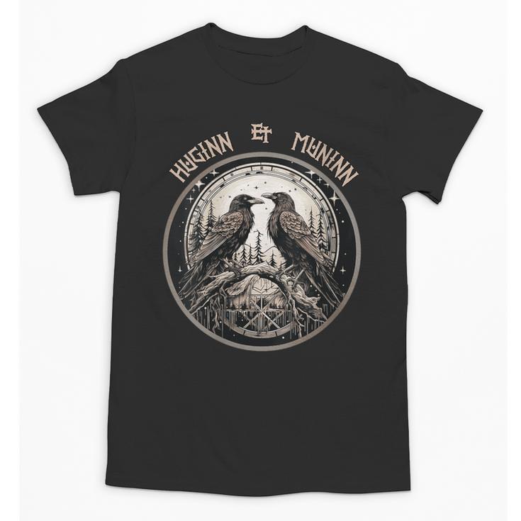 Odin Ravens Memory And Mind Huginn And Muninn Odin's Ravens Unisex T-Shirt