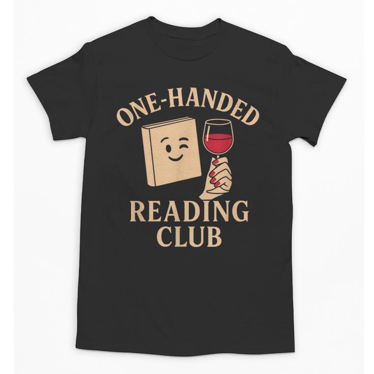 One-Handed Reading Club Smutty Book Lover Unisex T-Shirt
