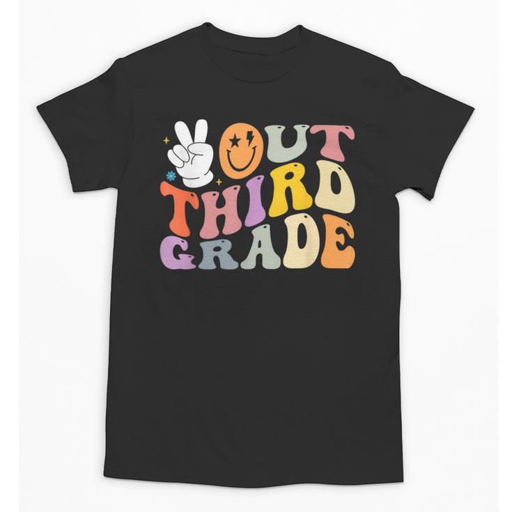 Peace Out Third 3rd Grade Graduation Graduate Class Of 2025 Unisex T-Shirt