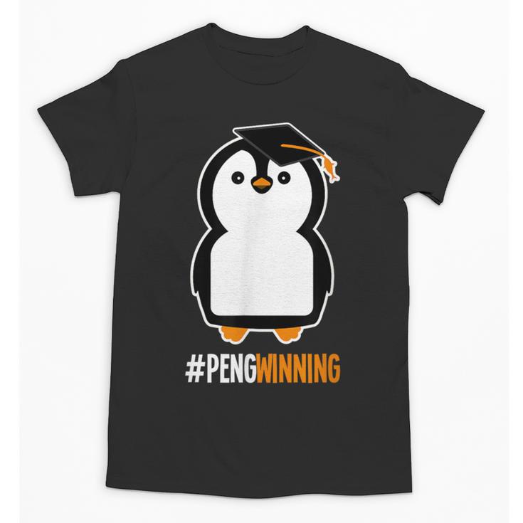 Penguin Graduation For Grads Hashtag Pengwinning Unisex T-Shirt