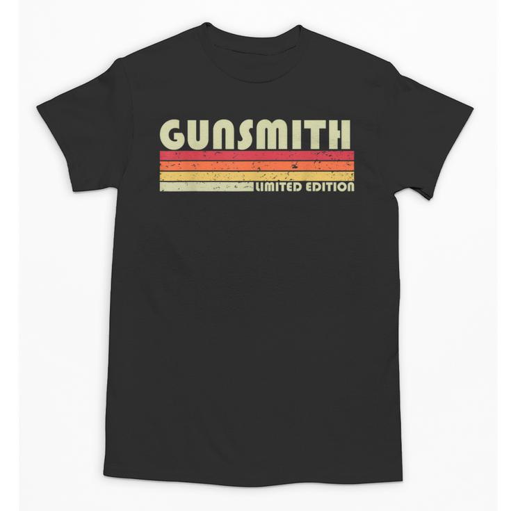 Personal Christmas Retro Vintage Graduation Gunsmith Job Title Profession Birthday Worker Idea Unisex T-Shirt