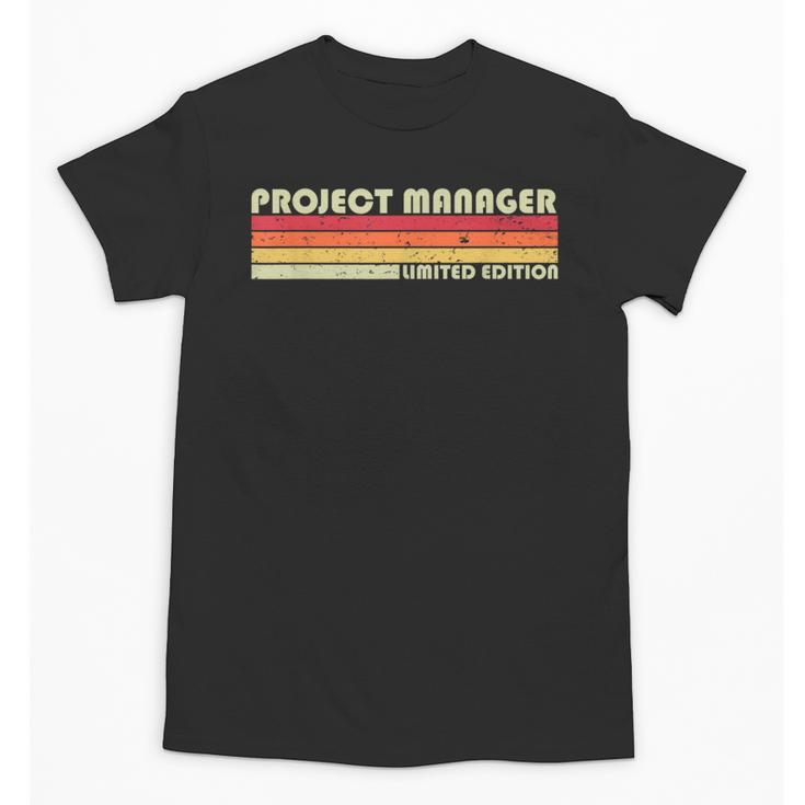 Personal Christmas Retro Vintage Graduation Project Manager Job Title Profession Birthday Worker Unisex T-Shirt
