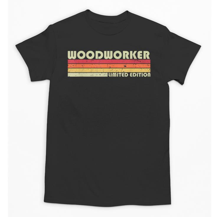 Personal Christmas Retro Vintage Graduation WOODWORKER Job Title Profession Birthday Worker Idea Unisex T-Shirt