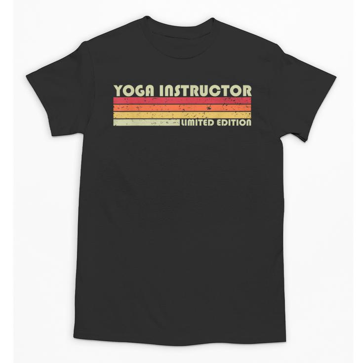 Personal Christmas Retro Vintage Graduation Yoga Instructor Job Title Profession Birthday Worker Unisex T-Shirt