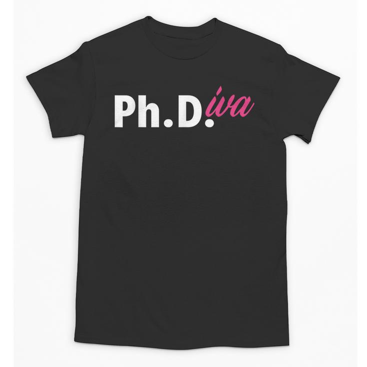 Ph Diva Women Dissertation Doctoral Degree Graduation PhD Unisex T-Shirt
