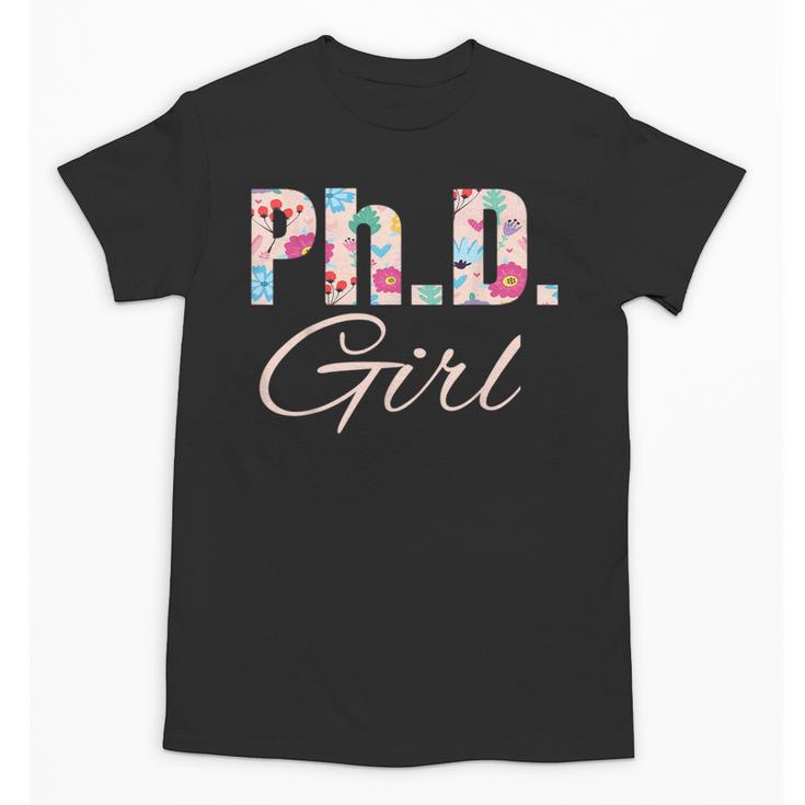 PhD Girl Doctorate Degree Graduation Women Her Psychology Unisex T-Shirt