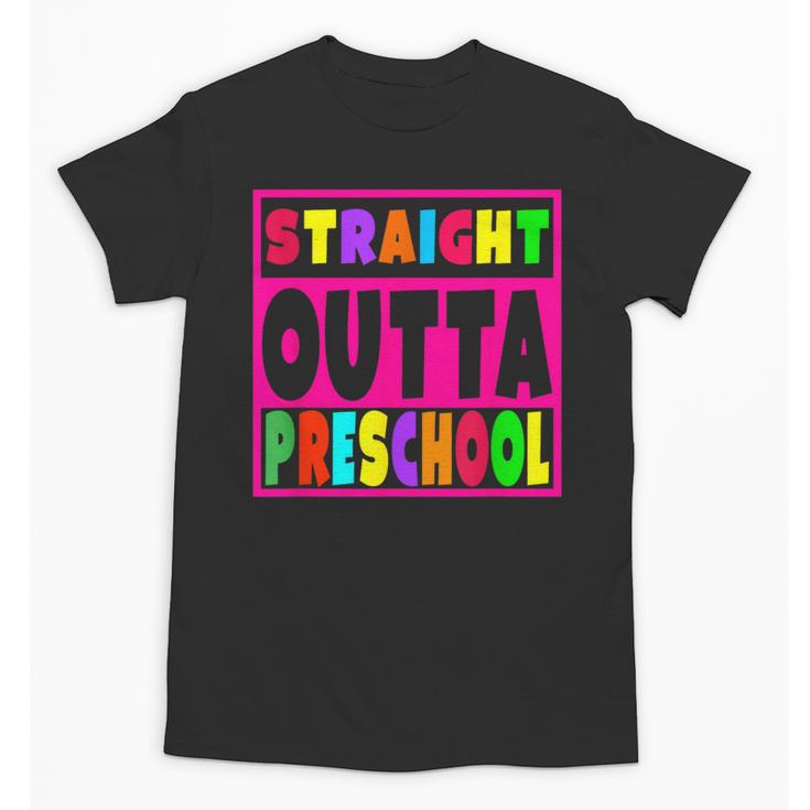 Pink STRAIGHT OUTTA Preschool PRE-K Graduation Unisex T-Shirt