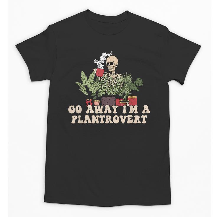Plant Coffee Lover Plantrovert Gardening Introvert Unisex T-Shirt
