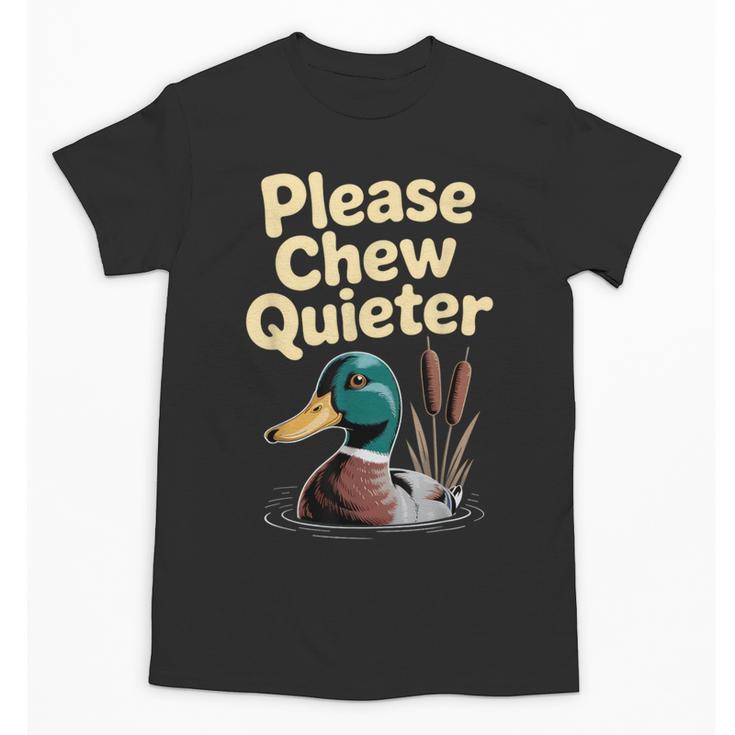 Please Chew Quieter Introvert Duck Lover Unisex T-Shirt
