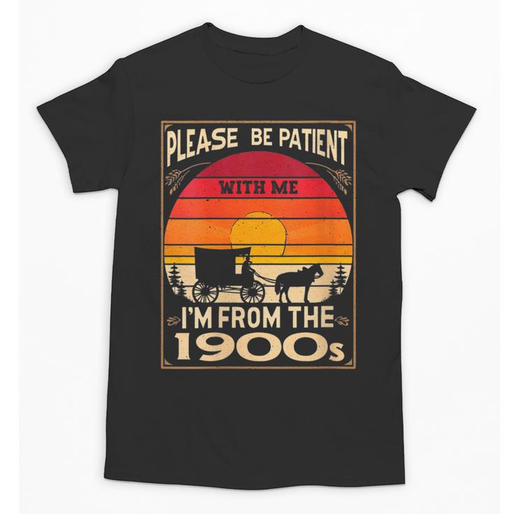Please Be Patient I'm From The 1900s Sunset Vintage Wagon Unisex T-Shirt