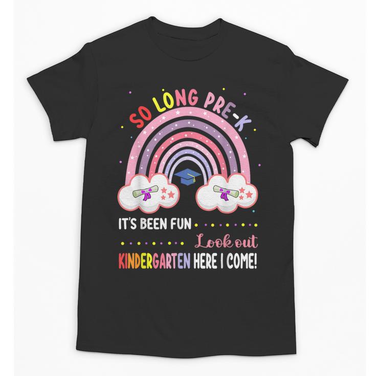Pre k Graduation Class 2025 Graduate Pre-k Rainbow Girls Unisex T-Shirt