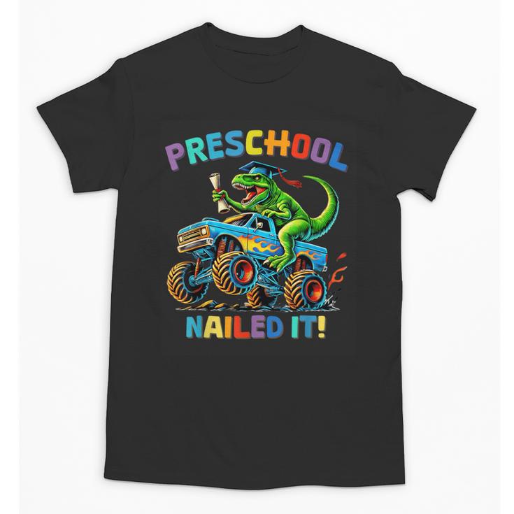 Preschool Graduation Monster Truck Dinosaur Boys Dino Tee Unisex T-Shirt