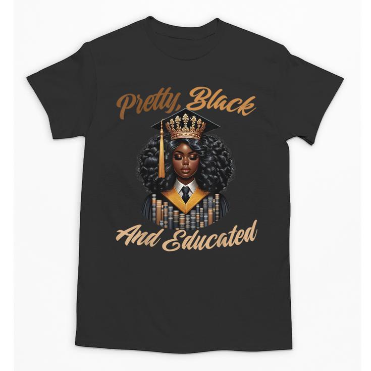 Pretty Educated African American Graduation Class 2024 Unisex T-Shirt
