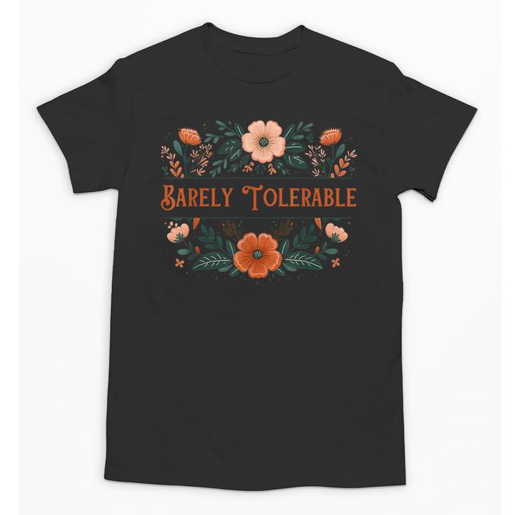 Pride And Prejudice Barely Tolerable Book Lover Bookish Unisex T-Shirt
