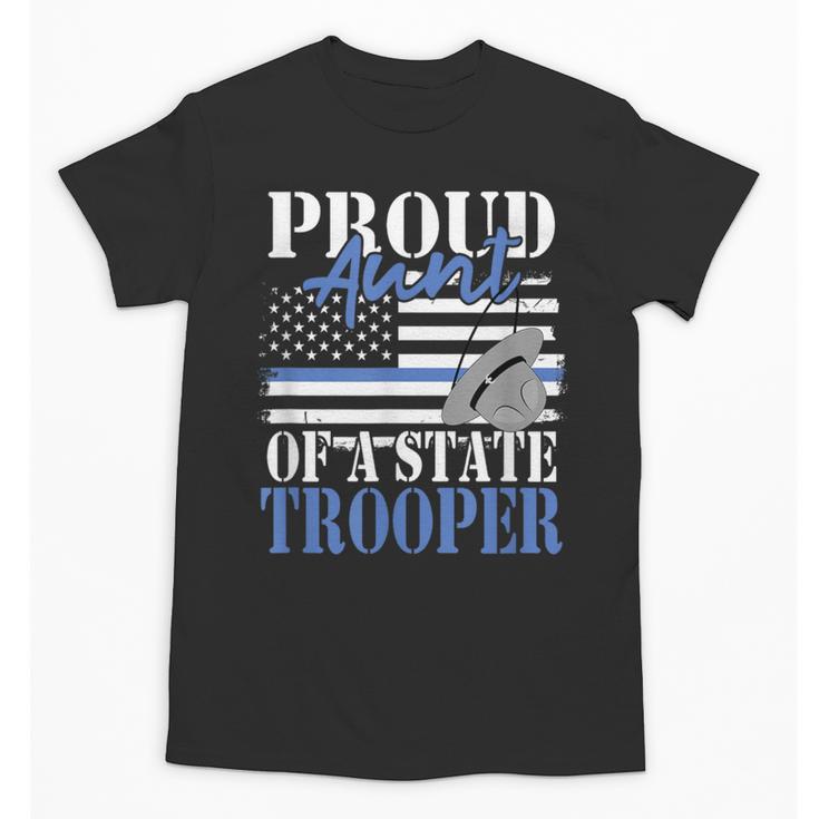 Proud Aunt Of a State Trooper Police Officer Graduation Unisex T-Shirt