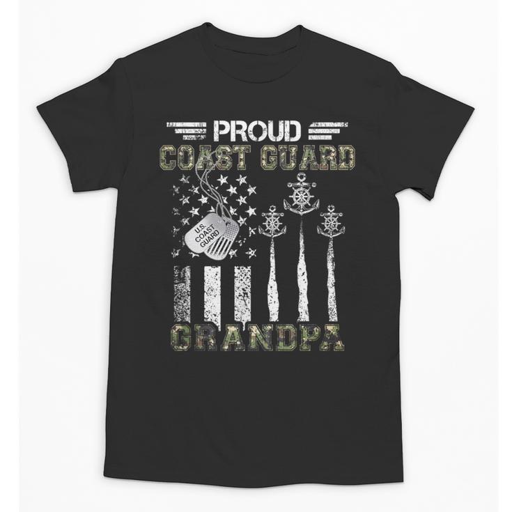 Proud Coast Guard Grandpa US Coast Guard Graduation Grandpa Unisex T-Shirt