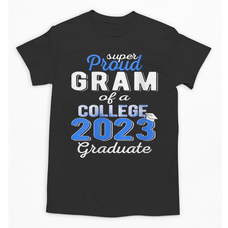 Proud Gram Of 2023 College Graduate Family 23 Graduation Unisex T-Shirt