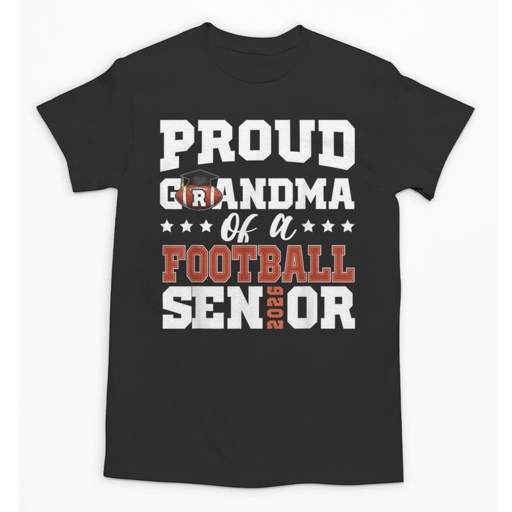 Proud Grandma Of a Football Senior 2026 Graduation Unisex T-Shirt
