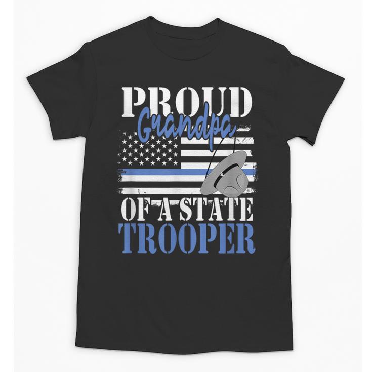 Proud Grandpa Of a State Trooper Police Officer Graduation Unisex T-Shirt