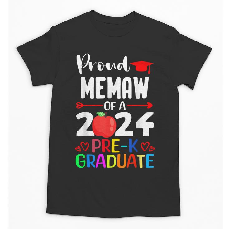Proud MEMAW Of 2024 Pre-K Graduation Graduate Senior 2024 Unisex T-Shirt