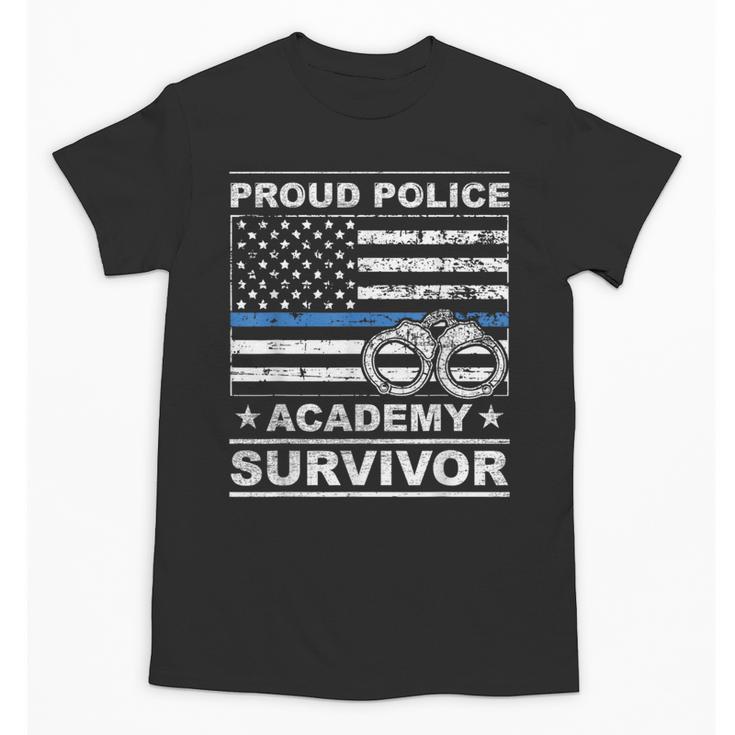 Proud Police Academy Survivor Graduation Unisex T-Shirt