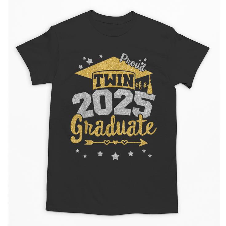 Proud Twin Of a 2025 Graduate Team 25 Senior Graduation Unisex T-Shirt