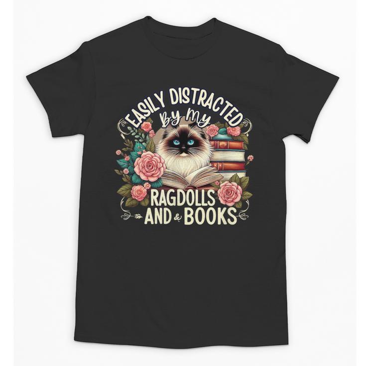 Ragdoll Lover Ragdoll Cat Ragdolls And Books Unisex T-Shirt