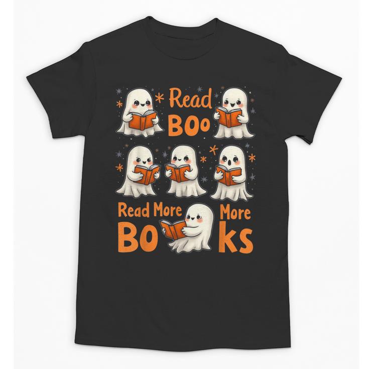Read Boo KS Read More Bo KS Cute Ghost Reading Book Unisex T-Shirt