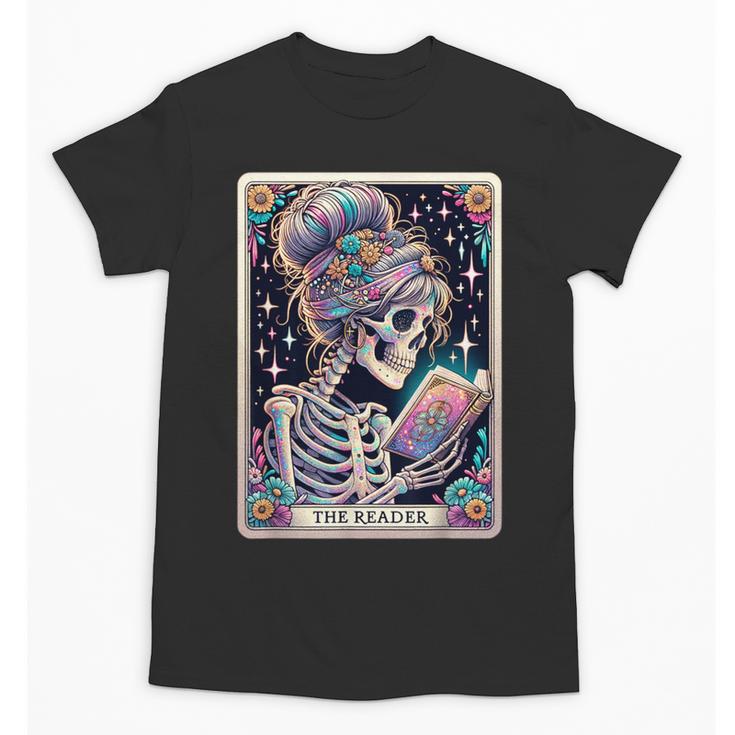 The Reader Tarot Card Women Book Lover Librarian Read Unisex T-Shirt