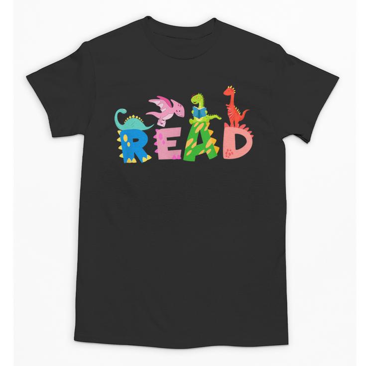 Reading Dinosaur T Rex Dino Book Lover Unisex T-Shirt