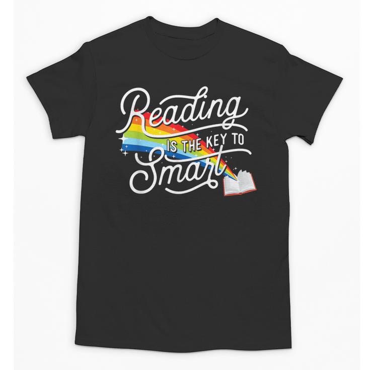 Reading Is The Key To Smart Book Lover Bookworm Reader Unisex T-Shirt
