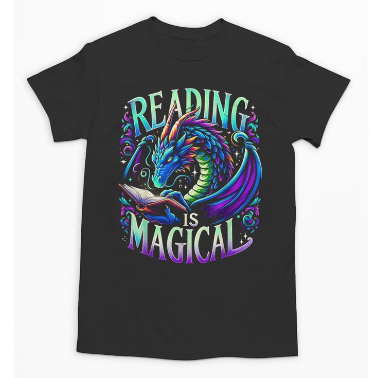 Reading Is Magical Dragon Tee Perfect For Book Lovers Kids Unisex T-Shirt