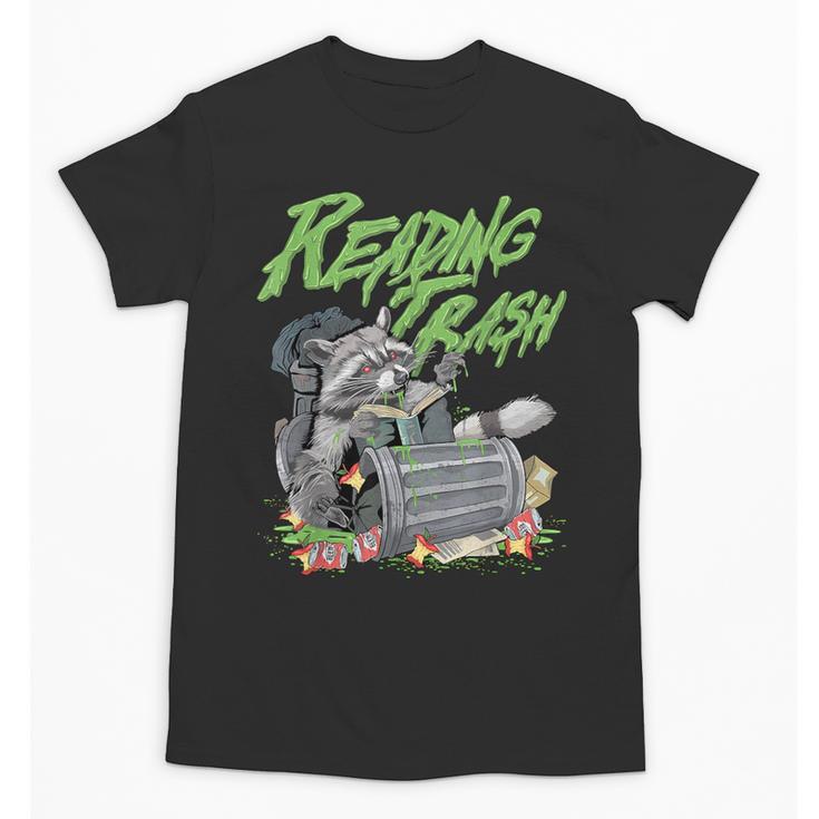 Reading Trash Racoon Bookworm Bookish Librarian Book Lover Unisex T-Shirt