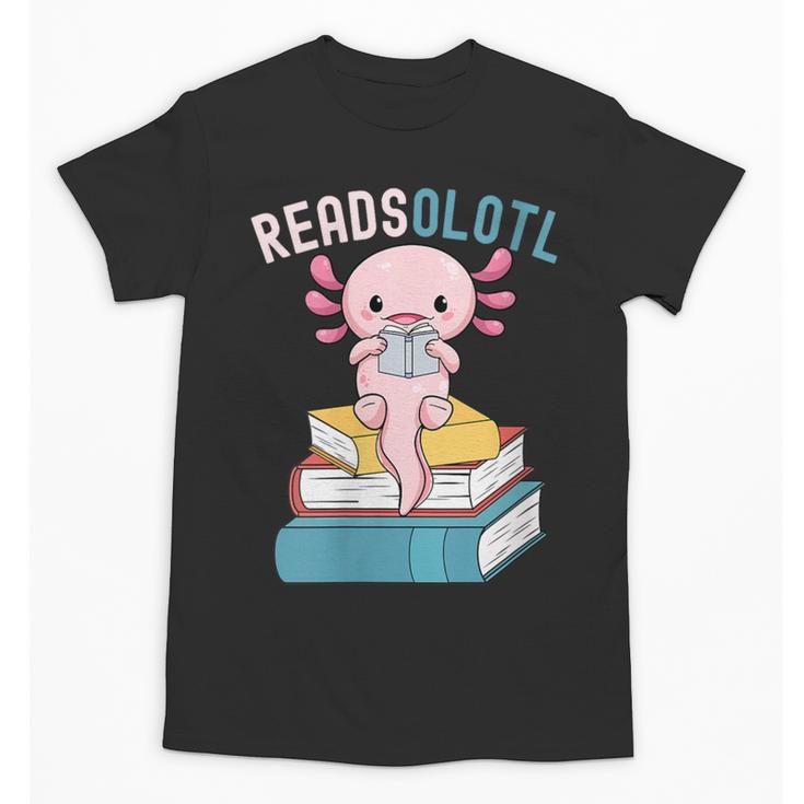 Reads Alotl Shirt Kids Readsolotl Read Axolotl Shirt Books Unisex T-Shirt