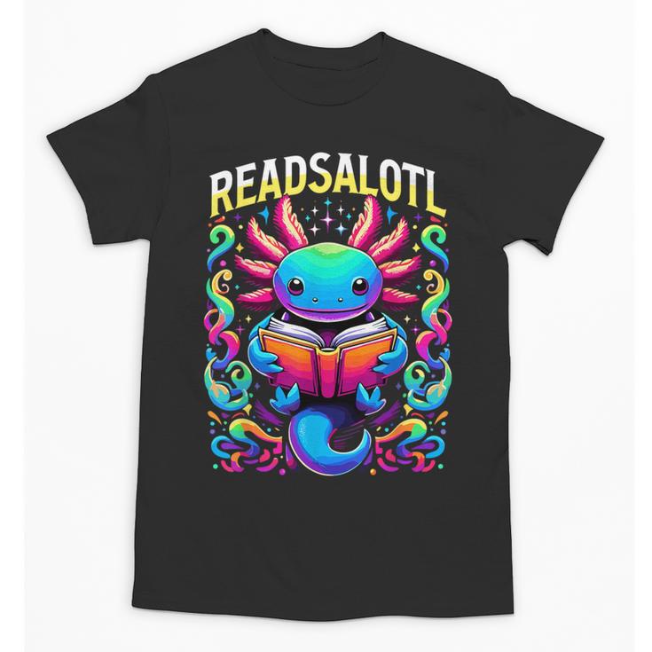 Readsalotl Axolotl Book Lovers Axolotls Unisex T-Shirt